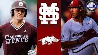 14 Mississippi State vs 5 Arkansas Highlights Great  2024 College Baseball Highlights [upl. by Devondra]