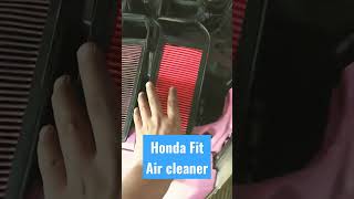 Air cleaner replace honda Fit [upl. by Zuckerman304]