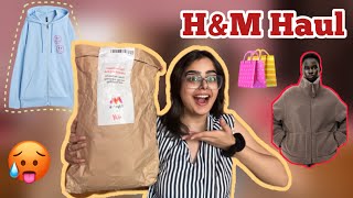 Huge HampM haul 🛍️🥵  Winter haul  hoodies and jackets 🧥 😍 [upl. by Hujsak227]