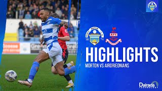 Greenock Morton vs Airdrieonians  cinch Championship  Match Highlights [upl. by Vance368]