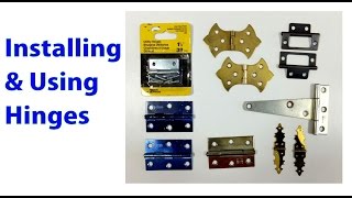 Installing and Using Hinges Woodworking Beginners 19 [upl. by Simah]