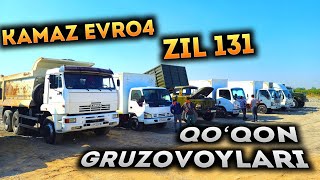 Evro4 Kamaz 30 Tonna Yuklaydi Zil 131 Zo‘rlari Qo‘qon Katta Yuk Mashinalari [upl. by Anaiuq]