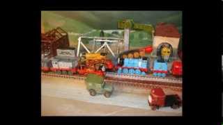 quotThomas the Trainquot WW2 war moviesteam trains battle Egyptstop motion [upl. by Chem560]