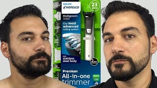 Beard Trimming  Philips Norelco Multigroom 7000  Model MG7750 [upl. by Mosora234]