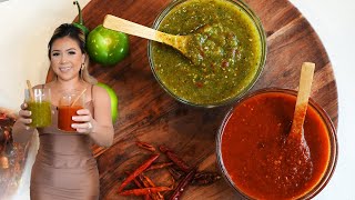 These TWO SALSAS will CHANGE Your Taco Game FOREVER The incredible SALSA DE ARBOL and SALSA VERDE [upl. by Charron]