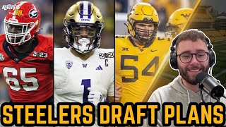 Steelers Leave Hints of Draft Plans [upl. by Neerehs]