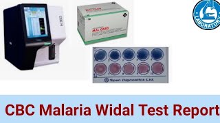 CBC MALARIA WIDAL TEST PROCEDURE [upl. by Reviel269]