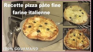 Recette pizza à pâte fine [upl. by Linders]