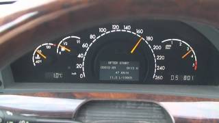 Mercedes S 400 V8 biturbo diesel chipped acceleration 0220kmh [upl. by Wyly]