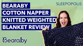 Bearaby Weighted Blanket Review  Reviewing the Cotton Napper Blanket [upl. by Hedelman927]