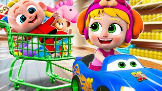 Grocery Store🛒 Baby Goes Shopping Song  Rescue The Baby missing More Nursery Rhymes amp Kids Songs [upl. by Aynosal]