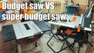 Budget table saw vs super budget table saw  Evolution vs Einhell [upl. by Urbannal]