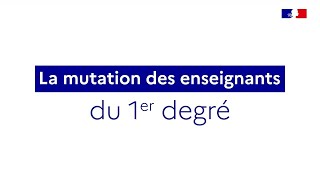 Mutation 2024 des enseignants du premier degré  mode demploi [upl. by Enois]