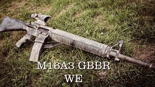 AIRSOFT M16A3 GBBR WE REVIEW  TEST DE TIR fr [upl. by Leveroni]