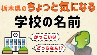 【そんな名前が】栃木県のちょっと気になる学校の名前【群馬と栃木の「おとなり劇場」】 [upl. by Hurlow]