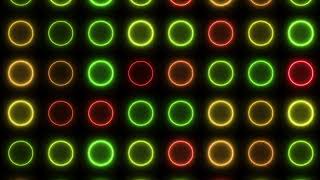 vj loop disco pulse neon light circles vjloops dj motionbackground freefootage looping [upl. by Reseta]