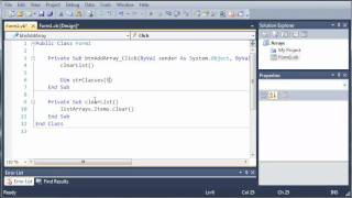 Visual Basic Tutorial  59  Introduction To Arrays [upl. by Eednam31]