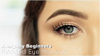 Beginner Eye Makeup For Hooded Eye  Everyday Hooded [upl. by Rosenthal813]