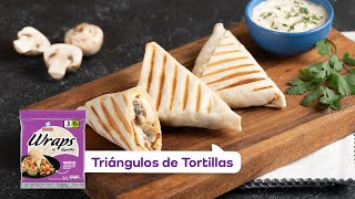 Receta de Triángulos de Tortillas [upl. by Solahcin]