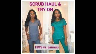 Nursing Scrubs Review  Today We Try Out FIGS and Jaanuu Scrubs [upl. by Beberg]