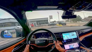 DRIVING THE NEW 2022 JEEP GRAND WAGONEER SERIES 3  A TRUE LUXURY SUV POV Test Drive [upl. by Oel]