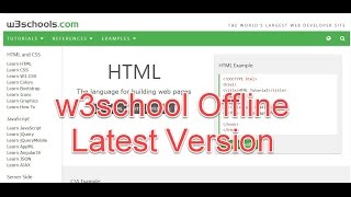 Download W3schools Offline Version For Free Latest updated version 2017 [upl. by Caesaria]