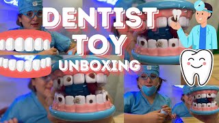 DRLILAH DENTIST TOY UNBOXING THE DENTIST ISNT SCARY [upl. by Ahsekim]