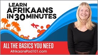 Learn Afrikaans in 30 Minutes  ALL the Basics You Need [upl. by Eseryt]