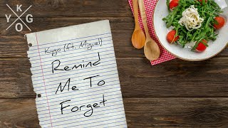 Kygo  Remind Me To Forget ft Miguel LYRIC VIDEO [upl. by Lukas]