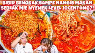 UJI NYALI MAKAN SEBLAK MIE NYEMEK SETAN LEVEL 10 CENTONG KUAHNYA CABE SEMUA BUNDA [upl. by Goodspeed833]