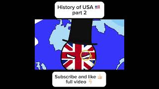 Countryballs  History of USA part 2 history countryballs map usa polandball ww2 [upl. by Yeaton]