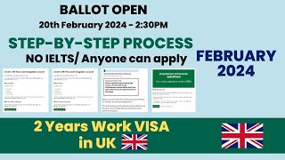 Application step by step process  Youth Mobility UK VISA  February 2024 [upl. by Stockmon]