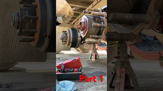 Hendrickson long life trailer wheel end installation and adjustment PART 1 [upl. by Sesylu]