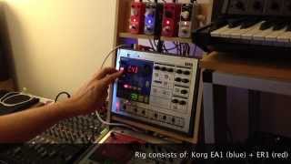 Korg Electribe Faux Modular ER1EA1Mooer FX [upl. by Yennor]