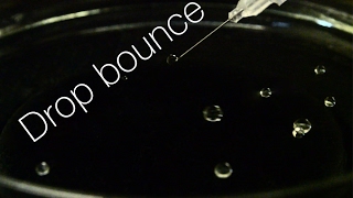 Bouncing water drops [upl. by Eeneg]