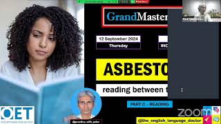 ASBESTOSIS  PART C  READING BETWEEN THE LINES  LECTURE [upl. by Aramenta]