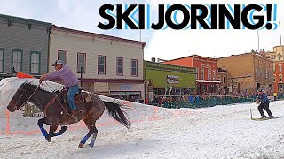 SKIJORING IN LEADVILLE COLORADO [upl. by Araeic]