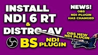 How to Download amp Install DistroAV OBS NDI Plugin and NDI 6  ABC [upl. by Dnalrah427]