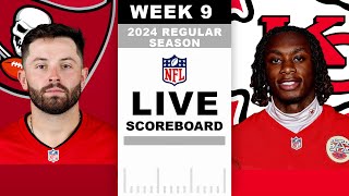 Buccaneers vs Chiefs Week 9 LIVE Scoreboard [upl. by Elicec]