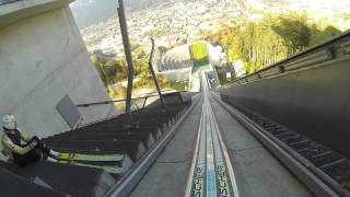 Innsbruck  Bergisel GoPro Skijumping [upl. by Emya]