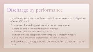 Discharge by performance summary [upl. by Joice]