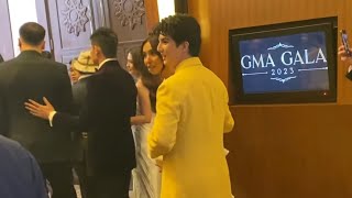 Kyline Alcantara amp Mavy Legaspi SWEET AND STILL TOGETHER at the GMA Gala 2023 [upl. by Aekan]