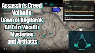 Assassins Creed Valhalla Dawn of Ragnarok Eitri Wealth Mysteries and Artifacts Guide [upl. by Oelgnaed]