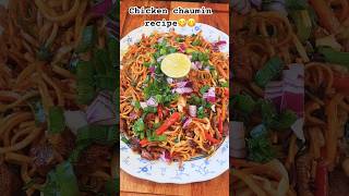 Chicken chaumin recipe😋😋SAMEER KUNWAR [upl. by Asiole]