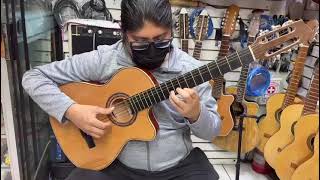 🇵🇪 Guitarra electroacústica “Sistema Belcat” 🎶🎸😎 [upl. by Oly218]