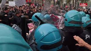 G7 a Torino cariche della polizia sul corteo degli studenti in corso Vittorio [upl. by Dottie]