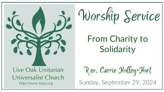 From Charity to Solidarity [upl. by Parfitt]