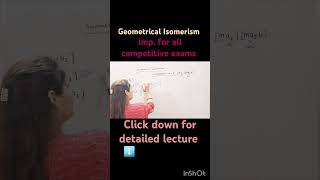 Geometrical Isomerism  Coordination no 6  Class 12th  inorganic chemistry competition cbse [upl. by Naus]