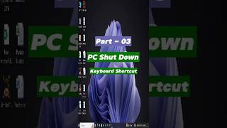 How to keyboard shortcut PC shutdown youtubeshorts windows smartphone viralvideo tech computer [upl. by Meensat722]