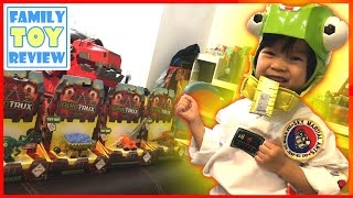 DinoTrux Toys Meets Revvit PUNCHING Dinosaur TOYS  The Art of Toy Unboxing DinoTrux Diecast 다이노트럭스 [upl. by Ameluz]